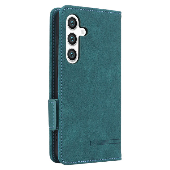 For Samsung Galaxy S24+ 5G Magnetic Clasp Leather Phone Case(Green)