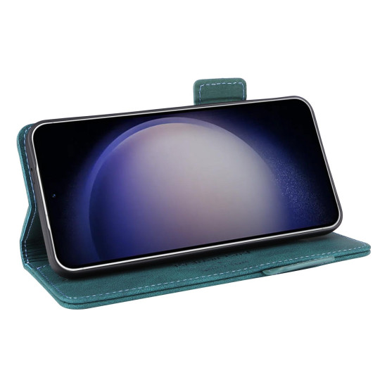 For Samsung Galaxy S24+ 5G Magnetic Clasp Leather Phone Case(Green)