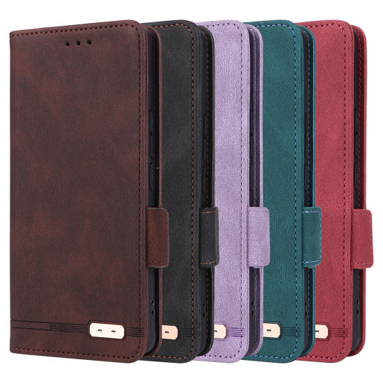 For Samsung Galaxy S24+ 5G Magnetic Clasp Leather Phone Case(Green)