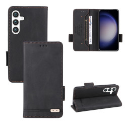 For Samsung Galaxy S24+ 5G Magnetic Clasp Leather Phone Case(Black)