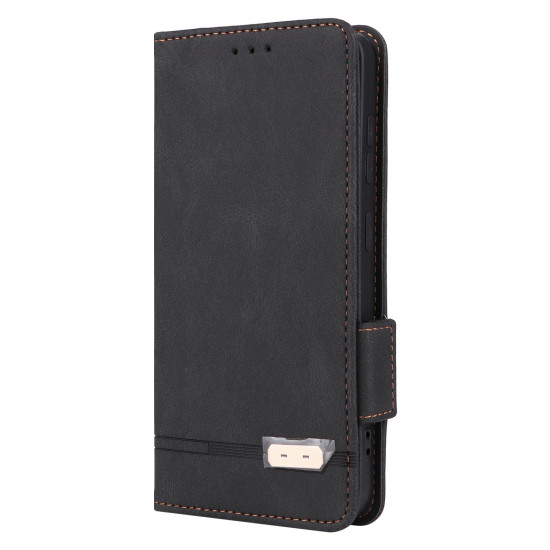 For Samsung Galaxy S24+ 5G Magnetic Clasp Leather Phone Case(Black)