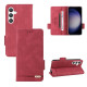 For Samsung Galaxy S24+ 5G Magnetic Clasp Leather Phone Case(Red)