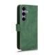For Samsung Galaxy S24+ 5G Skin Feel Magnetic Flip Leather Phone Case(Green)