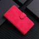 For Samsung Galaxy S24+ 5G Skin Feel Magnetic Flip Leather Phone Case(Rose Red)