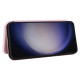 For Samsung Galaxy S24+ 5G Carbon Fiber Texture Flip Leather Phone Case(Pink)