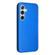 For Samsung Galaxy S24+ 5G Carbon Fiber Texture Flip Leather Phone Case(Blue)