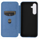 For Samsung Galaxy S24+ 5G Carbon Fiber Texture Flip Leather Phone Case(Blue)