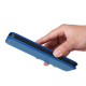 For Samsung Galaxy S24+ 5G Carbon Fiber Texture Flip Leather Phone Case(Blue)