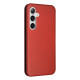 For Samsung Galaxy S24+ 5G Carbon Fiber Texture Flip Leather Phone Case(Brown)