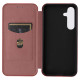 For Samsung Galaxy S24+ 5G Carbon Fiber Texture Flip Leather Phone Case(Brown)