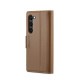 For Samsung Galaxy S24+ CaseMe 023 Butterfly Buckle Litchi Texture RFID Anti-theft Leather Phone Case(Brown)