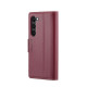 For Samsung Galaxy S24+ CaseMe 023 Butterfly Buckle Litchi Texture RFID Anti-theft Leather Phone Case(Wine Red)