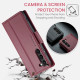 For Samsung Galaxy S24+ CaseMe 023 Butterfly Buckle Litchi Texture RFID Anti-theft Leather Phone Case(Wine Red)
