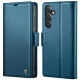 For Samsung Galaxy S24+ CaseMe 023 Butterfly Buckle Litchi Texture RFID Anti-theft Leather Phone Case(Blue)
