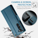 For Samsung Galaxy S24+ CaseMe 023 Butterfly Buckle Litchi Texture RFID Anti-theft Leather Phone Case(Blue)
