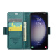 For Samsung Galaxy S24+ CaseMe 023 Butterfly Buckle Litchi Texture RFID Anti-theft Leather Phone Case(Pearly Blue)