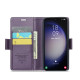 For Samsung Galaxy S24+ CaseMe 023 Butterfly Buckle Litchi Texture RFID Anti-theft Leather Phone Case(Pearly Purple)