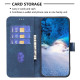 For Samsung Galaxy S24+ 5G Plaid Embossed Leather Phone Case(Blue)