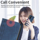For Samsung Galaxy S24+ 5G Plaid Embossed Leather Phone Case(Blue)