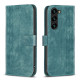 For Samsung Galaxy S24+ 5G Plaid Embossed Leather Phone Case(Green)