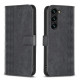 For Samsung Galaxy S24+ 5G Plaid Embossed Leather Phone Case(Black)