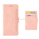 For Samsung Galaxy S24+ 5G Skin Feel Calf Texture Card Slots Leather Phone Case(Pink)