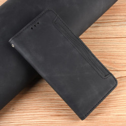 For Samsung Galaxy S24+ 5G Skin Feel Calf Texture Card Slots Leather Phone Case(Black)