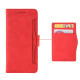 For Samsung Galaxy S24+ 5G Skin Feel Calf Texture Card Slots Leather Phone Case(Red)