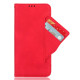 For Samsung Galaxy S24+ 5G Skin Feel Calf Texture Card Slots Leather Phone Case(Red)