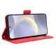 For Samsung Galaxy S24+ 5G Skin Feel Calf Texture Card Slots Leather Phone Case(Red)