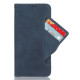 For Samsung Galaxy S24+ 5G Skin Feel Calf Texture Card Slots Leather Phone Case(Blue)