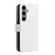 For Samsung Galaxy S24+ 5G Diamond Texture Leather Phone Case(White)