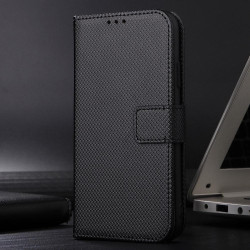 For Samsung Galaxy S24+ 5G Diamond Texture Leather Phone Case(Black)