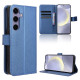 For Samsung Galaxy S24+ 5G Diamond Texture Leather Phone Case(Blue)