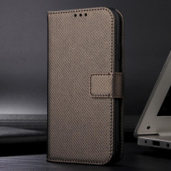 For Samsung Galaxy S24+ 5G Diamond Texture Leather Phone Case(Brown)