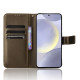 For Samsung Galaxy S24+ 5G Diamond Texture Leather Phone Case(Brown)