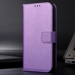 For Samsung Galaxy S24+ 5G Diamond Texture Leather Phone Case(Purple)