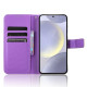 For Samsung Galaxy S24+ 5G Diamond Texture Leather Phone Case(Purple)