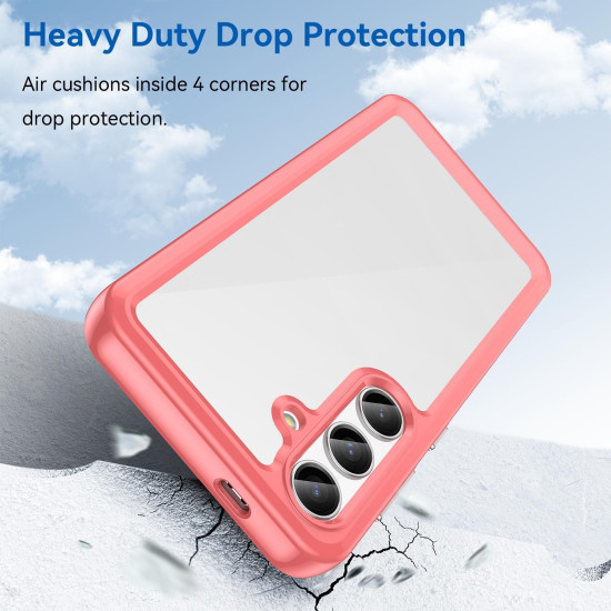 For Samsung Galaxy S24+ 5G Colorful Series Acrylic + TPU Phone Case(Red)