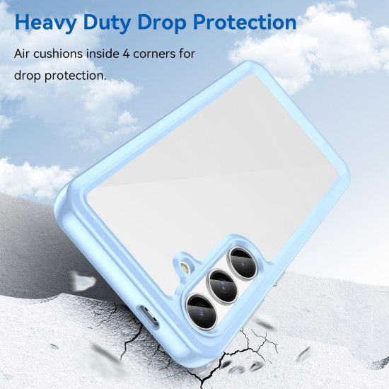 For Samsung Galaxy S24+ 5G Colorful Series Acrylic + TPU Phone Case(Blue)