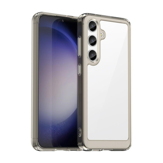 For Samsung Galaxy S24+ 5G Colorful Series Acrylic + TPU Phone Case(Transparent Grey)