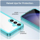 For Samsung Galaxy S24+ 5G Colorful Series Acrylic + TPU Phone Case(Transparent Blue)
