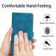 For Samsung Galaxy S24+ 5G Flower Embossing Pattern Leather Phone Case(Blue)