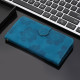 For Samsung Galaxy S24+ 5G Flower Embossing Pattern Leather Phone Case(Blue)