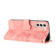 For Samsung Galaxy S24+ 5G Flower Embossing Pattern Leather Phone Case(Pink)