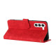 For Samsung Galaxy S24+ 5G Flower Embossing Pattern Leather Phone Case(Red)