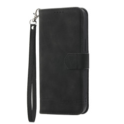 For Samsung Galaxy S24+ 5G Dierfeng Dream Line TPU + PU Leather Phone Case(Black)