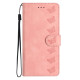 For Samsung Galaxy S24+ 5G Seven Butterflies Embossed Leather Phone Case(Pink)