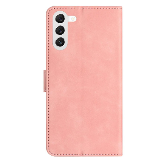 For Samsung Galaxy S24+ 5G Seven Butterflies Embossed Leather Phone Case(Pink)
