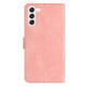 For Samsung Galaxy S24+ 5G Seven Butterflies Embossed Leather Phone Case(Pink)